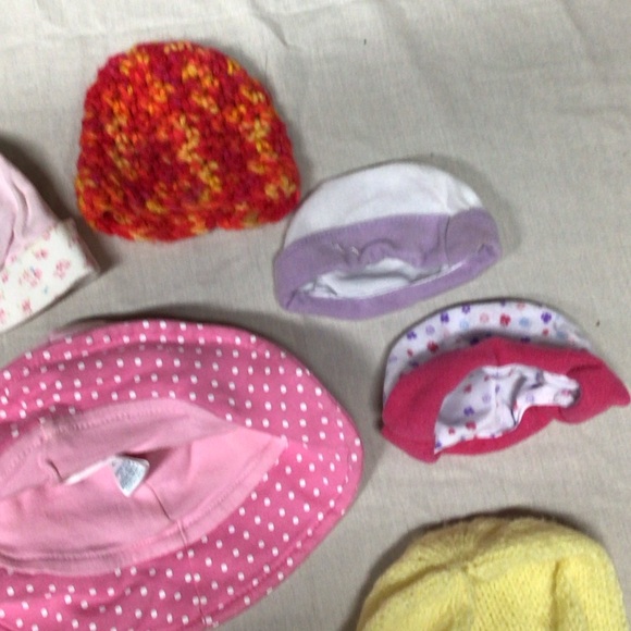 Pink Polka Dot Kids Hat - Picture 6 of 9
